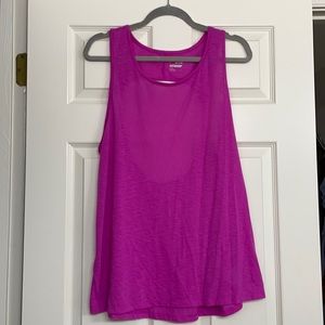 Old Navy Active XL Go Dry fuchsia tank top with open back